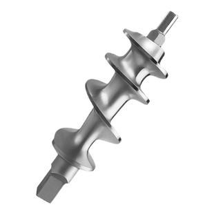 强力128绞肉机配件大全不锈钢机头总成绞龙螺杆三通 门盖孔盘刀片