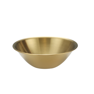 韩式不锈钢沙拉碗沙冰碗甜品碗火锅蘸料小碗用餐碗创意金色小碗