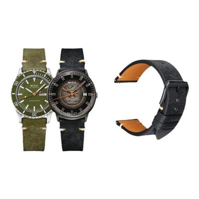 美度指挥官贝伦赛丽舵手真皮表带