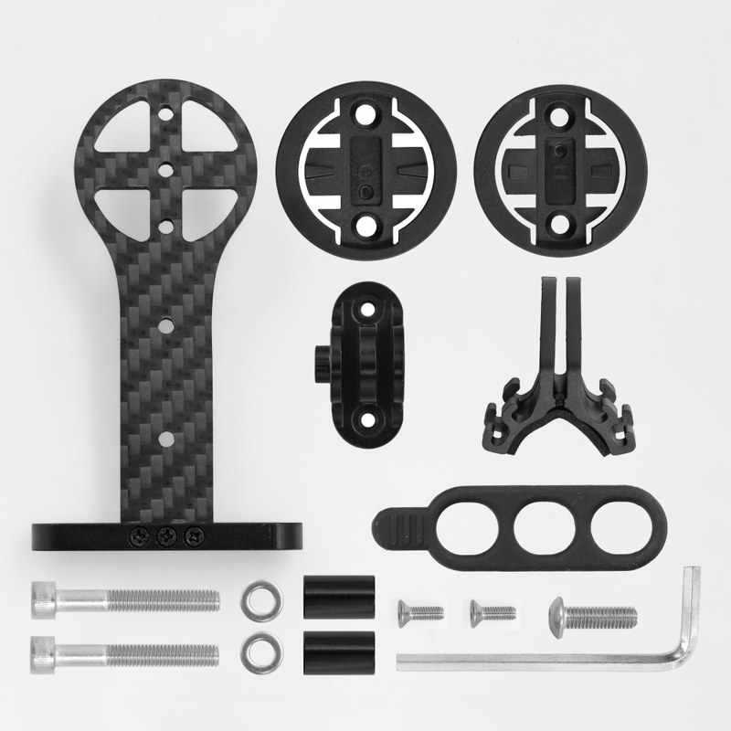 碳纤维山地公路自行车把立座下延长配件佳带码表相机挂支架明延伸