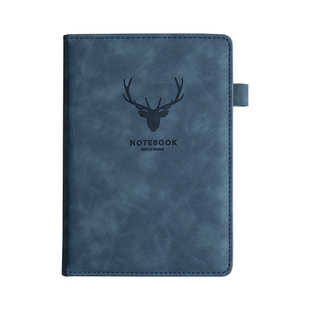 2026年新款A5笔记本子加厚定制烫金烫银可印logo压印记事软皮商务简约学生会议记录批发日记皮面工作记账