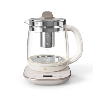 小熊养生壶2L大容量煮茶壶多功能家用全玻璃恒温水壶办公室煮茶器