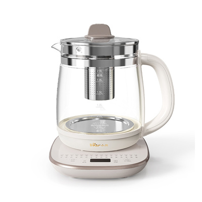 小熊养生壶2L大容量煮茶壶多功能家用全玻璃恒温水壶办公室煮茶器