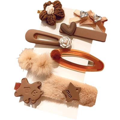 多巴胺儿童粉色字母发夹