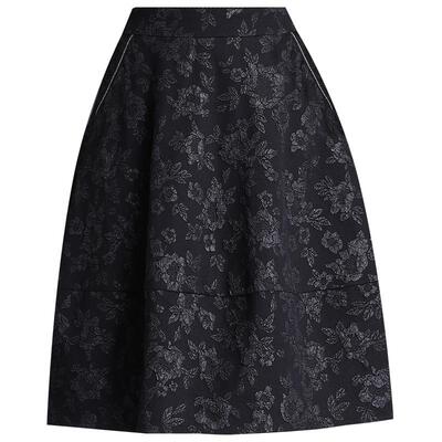 新款印花a字中长韩版蓬蓬灯笼裙