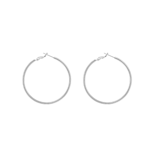 y2k千禧辣妹风银色超大圆圈耳环女夸张素圈大耳圈高级感圈圈耳饰