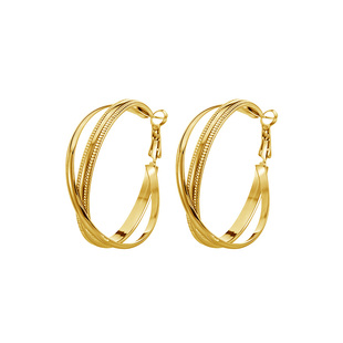 大圈素圈耳环2026新款爆款女人味有气场的耳饰轻奢高级感气质大气