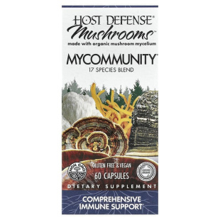 Host Defense MyCommunity17种多蘑菇复合物机体抵抗能量补充