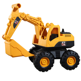 儿童挖掘机玩具车工程车套装大号挖土机翻斗车推土车男孩汽车耐摔