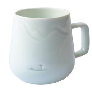 山水间独钓寒江雪玲珑杯高颜值陶瓷马克杯办公室情侣创意杯子女男