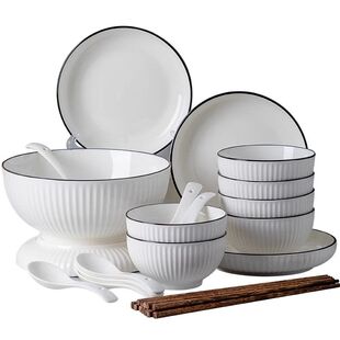 碗碟套装家用碗盘子餐具碗具碗筷碗盘组合家用2025新款陶瓷碗高温