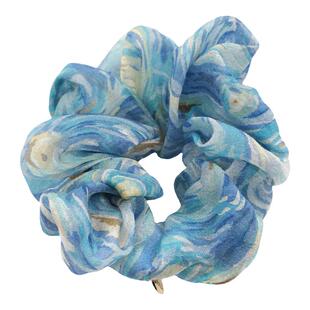 Vivian's夏日浪漫丝麻发圈~梵高的星空~大肠卷发绳皮筋大肠发圈