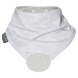 英国Cheeky Chompers趣奇俏宝纯棉咬咬围兜婴儿口水巾纯棉三角巾