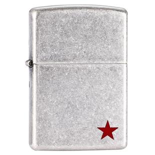 zippo打火机古银红五星正版定制芝宝煤油防风官方正品退伍季礼物