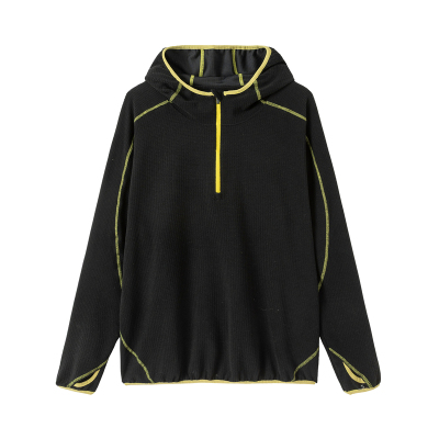 ICS/ICONSLAB 锁温半拉链撞色插肩连帽长袖户外运动男女潮流外套