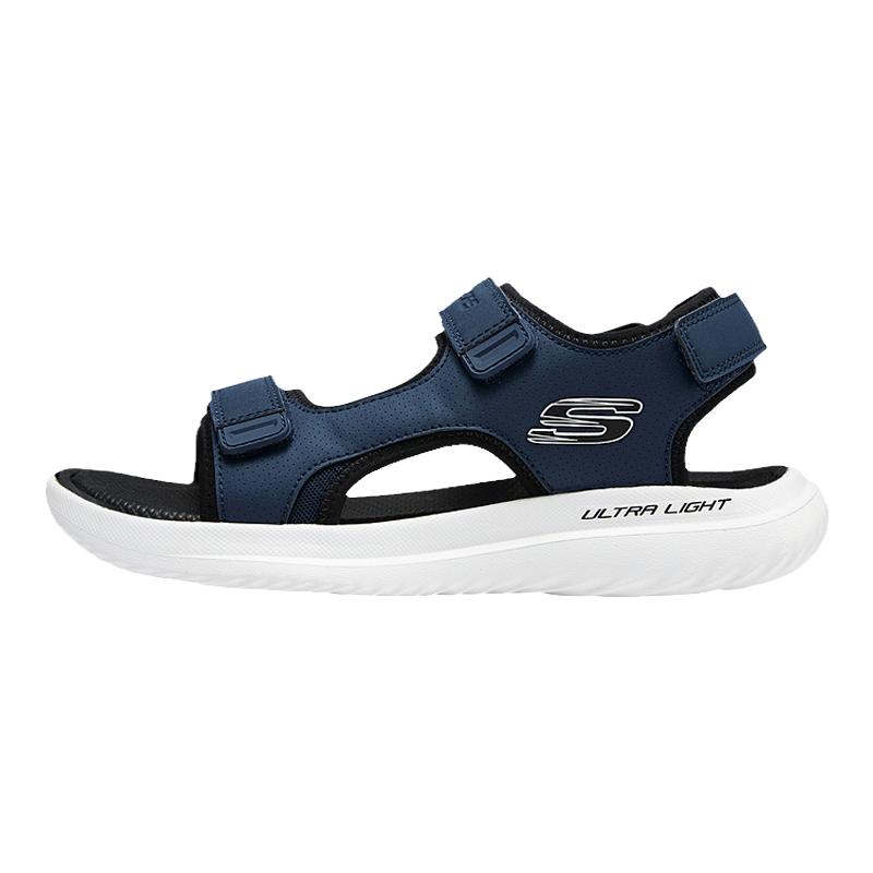 Skechers斯凯奇男鞋官网正品夏凉鞋沙滩鞋户外休闲运动外穿软底鞋