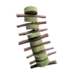 提摩西草串苹果树枝草饼磨牙棒兔子零食龙猫食物仓鼠玩具豚鼠用品