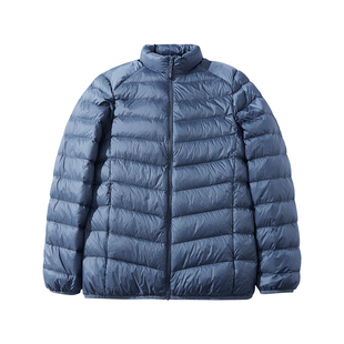 新款排骨羽绒服男宽松大码保暖冬季立领户外休闲轻薄情侣外套衣服