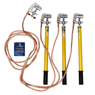 配电室10kv高压接地线接地棒25平方透明软铜线配电房高低压接地线