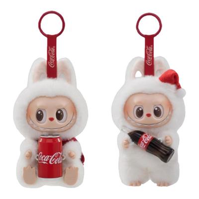 POPMART泡泡玛特LABUBU可乐系列搪胶毛绒挂件公仔马卡龙盲盒摆件