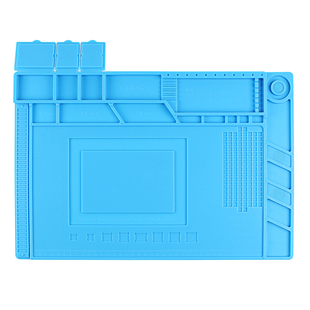 鹿仙子手机维修隔热垫工作台磁性硅胶垫多功能桌垫热风枪焊接垫子