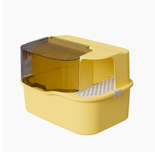 猫砂盆全封闭走廊式防外溅超大号除臭猫沙盆特大回廊式猫厕所防臭