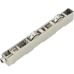 铝合金推拉门长条滑轮重型阳台厨房断桥玻璃移门下滚轮子导轨地滑