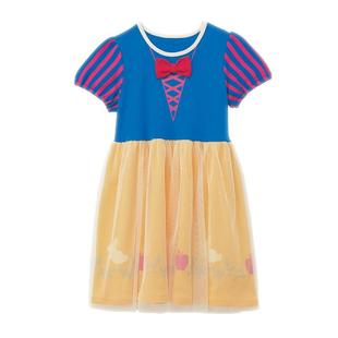 出口日本童装夏季女宝纯棉纱网卡通动漫公主裙连衣裙女童淑女裙