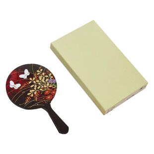 日本山中漆器大号手持镜子2025新款梳妆台化妆镜桌面高端莳绘大漆