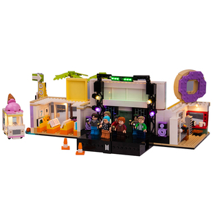 适用乐高bts积木灯饰21339防弹少年团模型展示盒亚克力透明防尘罩