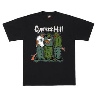 Cypress Hill美式经典硬核说唱HIPHOP大码BBOY街舞DJ重磅短袖T恤