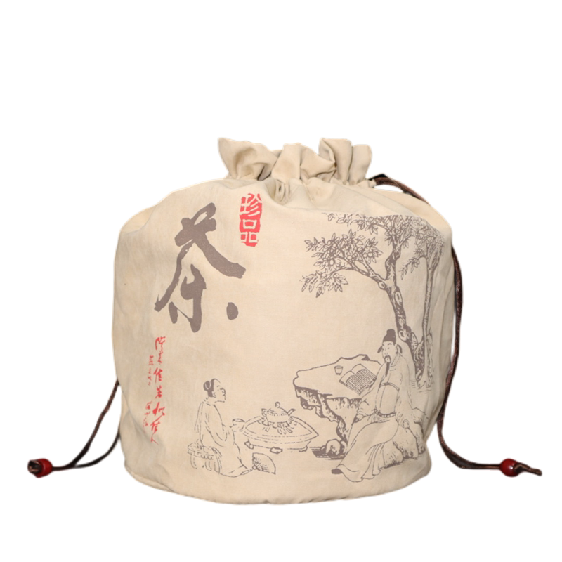 普洱茶包装布袋7饼一提357克整桶