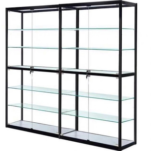 玻璃展示柜手办模型展示架样品展示柜产品陈列柜收纳透明柜可定制