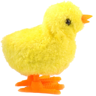 发条小鸡毛绒上链仿真小鸡仔会动宝宝儿童玩具会走跑跳跳鸡网红