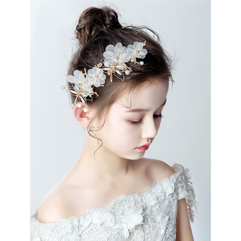 儿童花冠饰品女童花环头饰发夹小女孩花朵公主森女系花童发饰演出