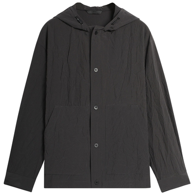 EHE男装肌理感压重皱工艺连帽优雅个性夹克外套男春季新款