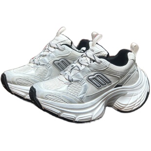 巴黎新款时尚做旧复古老爹鞋10XL厚底增高透气运动鞋拼色四季鞋潮