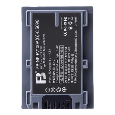 沣标FV100索尼摄像机电池NP-FV50 90 70A适用Z90 CX680 450 610e AX700 60 40数码100E录像vg900e充电器pj670