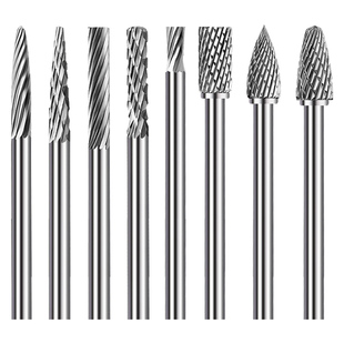 钨钢磨头3mm硬质合金旋转锉铣刀电动打磨头锉刀气动风磨笔乌钢