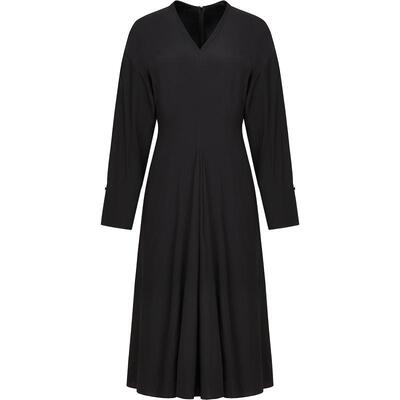 LESS6A桑蚕丝弹力素绉缎连衣裙