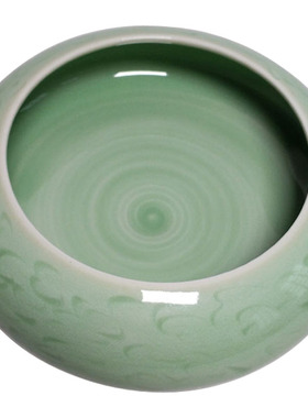 花器桌面龙泉青瓷摆件中式清仓