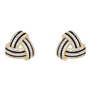 高级感气质轻奢几何耳环女简约三角形银针耳钉2023年新款潮秋冬款