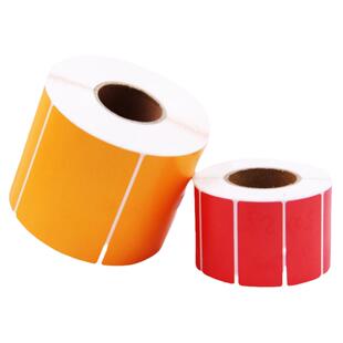 铜版纸不干胶标签纸自粘标识价格商品铜板碳带打印纸条码纸贴纸