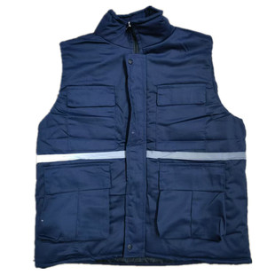 棉马甲中远大船厂纯棉帆布装男女加厚保暖汽修反光防寒劳保工作服