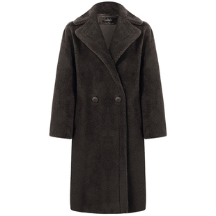 歌莉娅高端泰迪大衣女2023冬季新款气质中长款保暖外套1BDL6E1T0