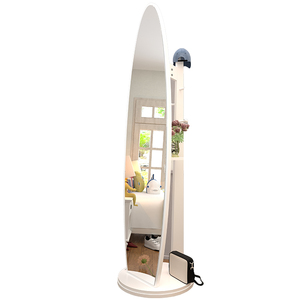 穿衣镜全身镜子落地镜客厅多功能旋转试衣镜现代简约收纳柜镜