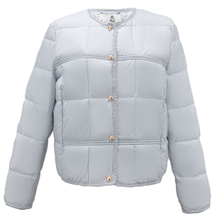 衣纱布菲2025冬装新款云朵柔感泡芙羽绒服短款绗缝轻量羽绒服薄款