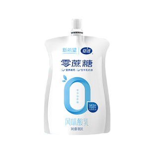 新希望夏进自立袋风味酸牛奶180g*6袋0蔗糖一样好喝