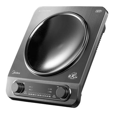 美的凹面电磁炉家用3500W大功率旋钮易操作2025新款火锅炒菜机