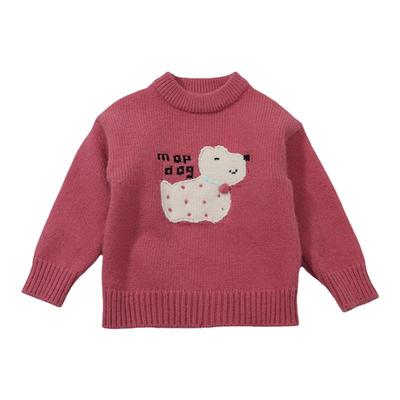 女童毛衣打底冬款洋气套头针织衫